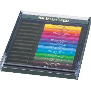 Afbeelding van Faber-Castell tekenstift - Pitt Artist Pen - Bright - 12 stuks - FC-267421