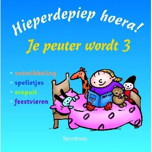 Afbeelding van Hieperdepiep Hoera Je Peuter Wordt 3