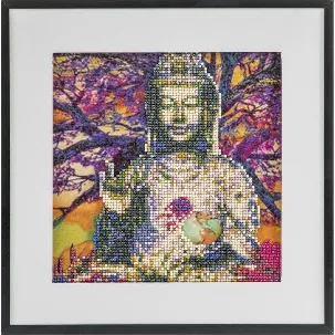 Afbeelding van Diamond painting | Buddha | Afmeting: 30 x 30 CM | Inclusief diamond painting pen | Diamond painting volwassenen