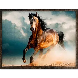 Afbeelding van Eagle® Diamond Painting Volwassenen - Prachtig Paard - 40x30cm - Ronde Steentjes