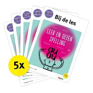 Afbeelding van Bij de les - Pakket Bij de les Leer en oefen spelling (5 ex)