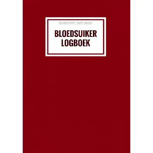 Afbeelding van Suikerziekte Dagplanner - Bloedsuiker Logboek