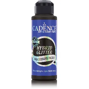 Afbeelding van Cadence Cadence Hybrid Acrylverf Glitter 120 ml Black