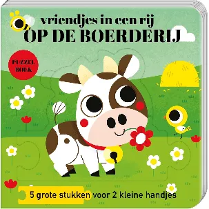 Afbeelding van Puzzelboek vriendjes In een rij - Op de boerderij