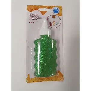 Afbeelding van glitterlijm groen, 80 ml craft @kindercrea