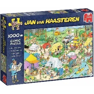 Afbeelding van Jan van Haasteren Kamperen in het Bos puzzel - 1000 stukjes