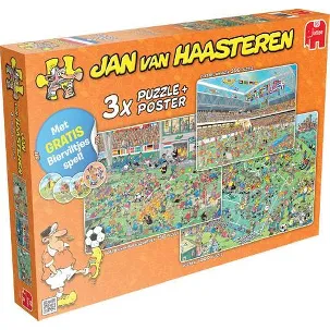 Afbeelding van Puzzel Jan Van Haasteren 3 In 1 Voetbal