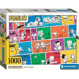 Afbeelding van Clementoni - Puzzel - 1000 Stukjes - Peanuts - Puzzel Voor Volwassenen en Kinderen