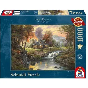 Afbeelding van Schmidt Puzzel - Kinkade Mountain Retrait