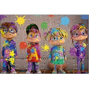 Afbeelding van Ravensburger, 24 delige Alvin and the Chipmunks themapuzzel uit de Giant Floor collectie, Veelkleurig