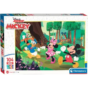 Afbeelding van Clementoni - Puzzel 104 Stukjes Maxi Mickey And Friends, Kinderpuzzels, 4-6 jaar, 23772