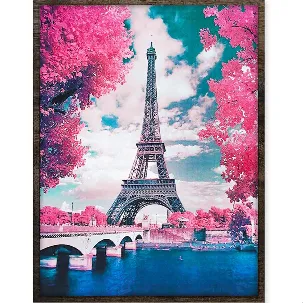 Afbeelding van Eagle® Diamond Painting Volwassenen - Eiffeltoren - 40x30cm - Ronde Steentjes