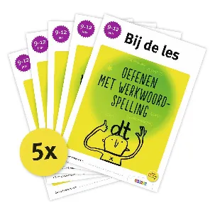 Afbeelding van Bij de les - Pakket Bij de les Leer en oefen werkwoordspelling (5ex)