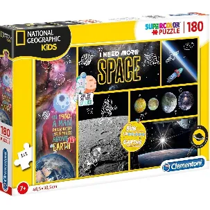 Afbeelding van Clementoni Supercolor Puzzel - I NEED MORE SPACE - National Geographic Kids - 180 Stukjes