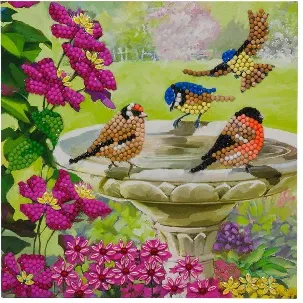 Afbeelding van Craft Buddy Crystal Art Diamond Painting Kaart Vogels