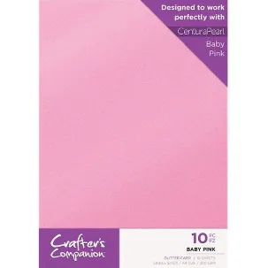 Afbeelding van Crafter's Companion Glitter karton A4 a 10 vel - Baby Roze