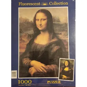 Afbeelding van Fluorescent Collection Mona Lisa puzzel 1000 stukjes