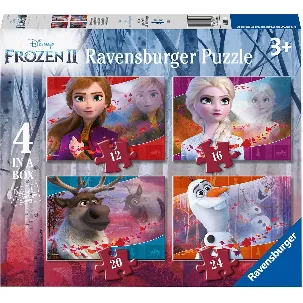 Afbeelding van Ravensburger Disney Frozen 2 4in1box puzzel - 12+16+20+24 stukjes - kinderpuzzel