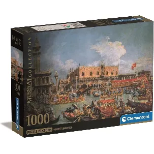 Afbeelding van Clementoni - Puzzel 1000 Stukjes Museum Canaletto, "The Return Of The Bucentaur at the Molo on Ascension Day", Puzzel Voor Volwassenen en Kinderen, 14-99 jaar, 39792