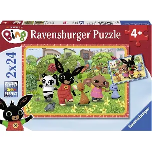 Afbeelding van Ravensburger puzzel Bing Bunny - Twee puzzels - 24 stukjes - kinderpuzzel