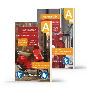 Afbeelding van ScooterTheorieboek + Oefenboek 2023 Nederland - Theorieboek & Oefenboek Rijbewijs Am - CBR Bromfiets Theorie-examens leren en oefenen