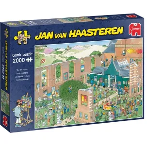 Afbeelding van Jan van Haasteren De Kunstmarkt puzzel - 2000 stukjes