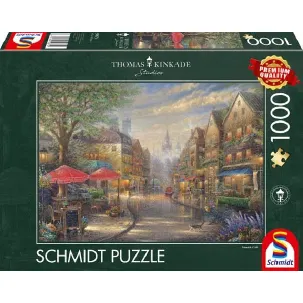 Afbeelding van Schmidt Spiele Thomas Kinkade Studios: Café in München Legpuzzel 1000 stuk(s) Stad