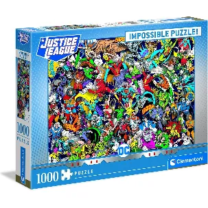 Afbeelding van Clementoni - Puzzel 1000 Stukjes Impossible DC Justice League, Puzzel Voor Volwassenen en Kinderen, 14-99 jaar, 39599