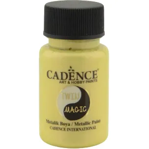 Afbeelding van Metallic Verf - Magic Yellow - Cadence Twin Magic - 50 ml