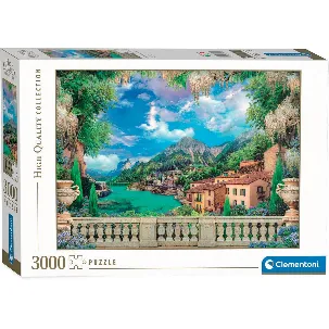 Afbeelding van Clementoni - Puzzel 3000 Stukjes High Quality Collection Lush Terrace On Lake, Puzzel Voor Volwassenen en Kinderen, 14-99 jaar, 33553