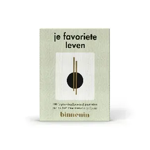 Afbeelding van Binnenin Card Deck | Je Favoriete Leven | 100 Dagen Visualiseren & Journalen | 110 Kaarten in Luxe Doos