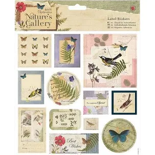 Afbeelding van Docrafts: Nature's Gallery 8 x 8 Label Stickers (12pcs)