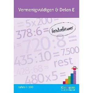 Afbeelding van Vermenigvuldigen & Delen E [Kerndoeltrainer Vermenigvuldigen & Delen]