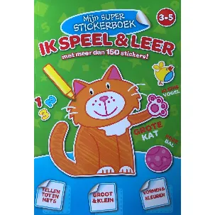 Afbeelding van Mijn super stickerboek Ik speel en leer met 150 stickers 3-5