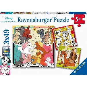 Afbeelding van Ravensburger puzzel Disney Multiproperty - 3x49 stukjes - kinderpuzzel