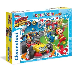 Afbeelding van Clementoni Puzzel - 104 stukjes Maxi Mickey Roadster Racers