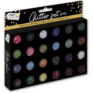 Afbeelding van Craft Sensations Craft Sensations Glitter Set 24 stuks