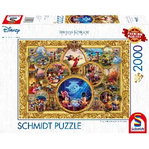 Afbeelding van Schmidt Spiele Thomas Kinkade Studios: Disney Dreams Collections -Mickey & Minnie Legpuzzel 2000 stuk(s) Stripfiguren