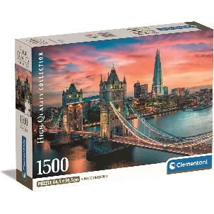 Afbeelding van Clementoni - Puzzel - 1500 Stukjes - Compacte doos - Londen - Puzzel voor volwassenen