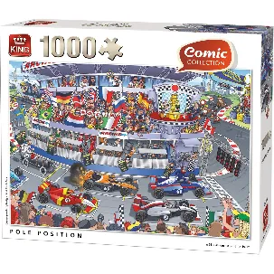 Afbeelding van Puzzel 1000 Stukjes Volwassenen - Legpuzzel - King Puzzel - Racebaan - Formule 1 68x49 cm - Puzzel 1000 Stukjes