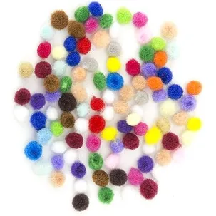 Afbeelding van 100 stuks Pompoms 0.45cm assorti