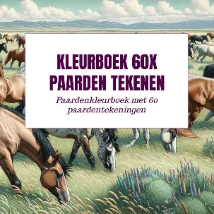 Afbeelding van Kleurboek 60x Paarden Tekenen