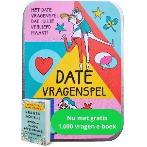 Afbeelding van Het Date Vragenspel Dat Verliefd Maakt: Date Spel Met 52 Beroemde Onderbouwde Date Vragen - Wek Gegarandeerd Verliefdheid Op & Leer Elkaar Kennen [Wetenschappelijk Bewezen Vragen] [Kaartspel Met 2 Bonusspellen & 1000 Bonusvragen Als Extra Download]