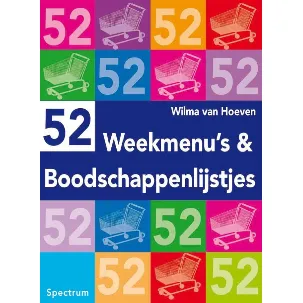 Afbeelding van 52 weekmenu's en boodschappenlijstjes