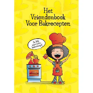 Afbeelding van Groot bakreceptenverzamelboek - Het Vriendenboek Voor Bakrecepten - Ruimte voor 60 bakrecepten - Vraag je dierbaren om zelf een bakrecept te schrijven