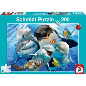 Afbeelding van Schmidt puzzel Onderwater Vrienden, 200 stukjes - Puzzel