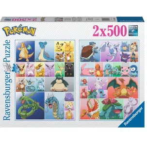 Afbeelding van Puzzel Ravensburger Pokemon 1st Gen 2 x 500 Onderdelen