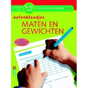 Afbeelding van Tijd voor huiswerk - Maten en gewichten 9-10 jaar, vierde leerjaar, groep 6 Oefenblaadjes