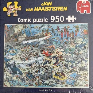 Afbeelding van Jan van Haasteren comic puzzle 950 stukjes jumbo Deep Sea Fun puzzel