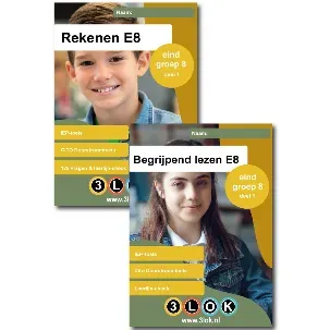 Afbeelding van CITO Oefenboeken Voordeelset Rekenen & Begrijpend Lezen Eind Groep 8 - Begrijpend lezen - Rekenen - groep 8 - doorstroomtoets - eindtoets - CITO - IEP – toets - oefenen - onderwijs - basisschool – leren - Leerling in beeld - 3lok onderwijs